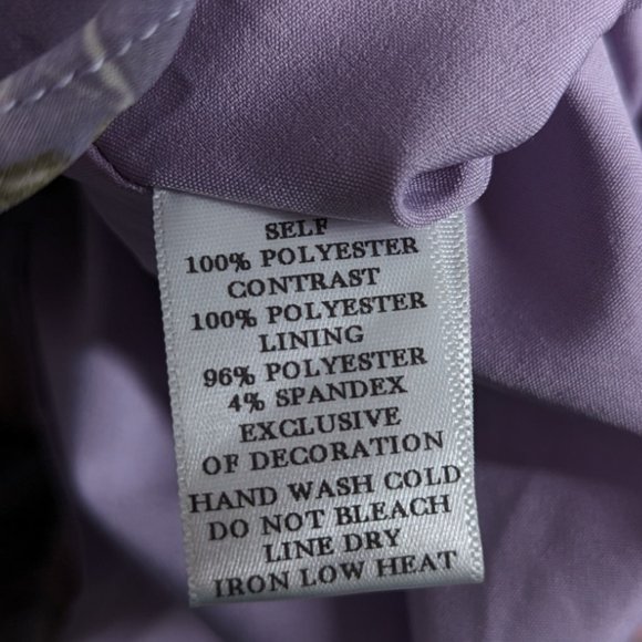 NWT Rosevelt Purple Floral Ruffle Mini Dress Size 1x Plus Size - Picture 5 of 11